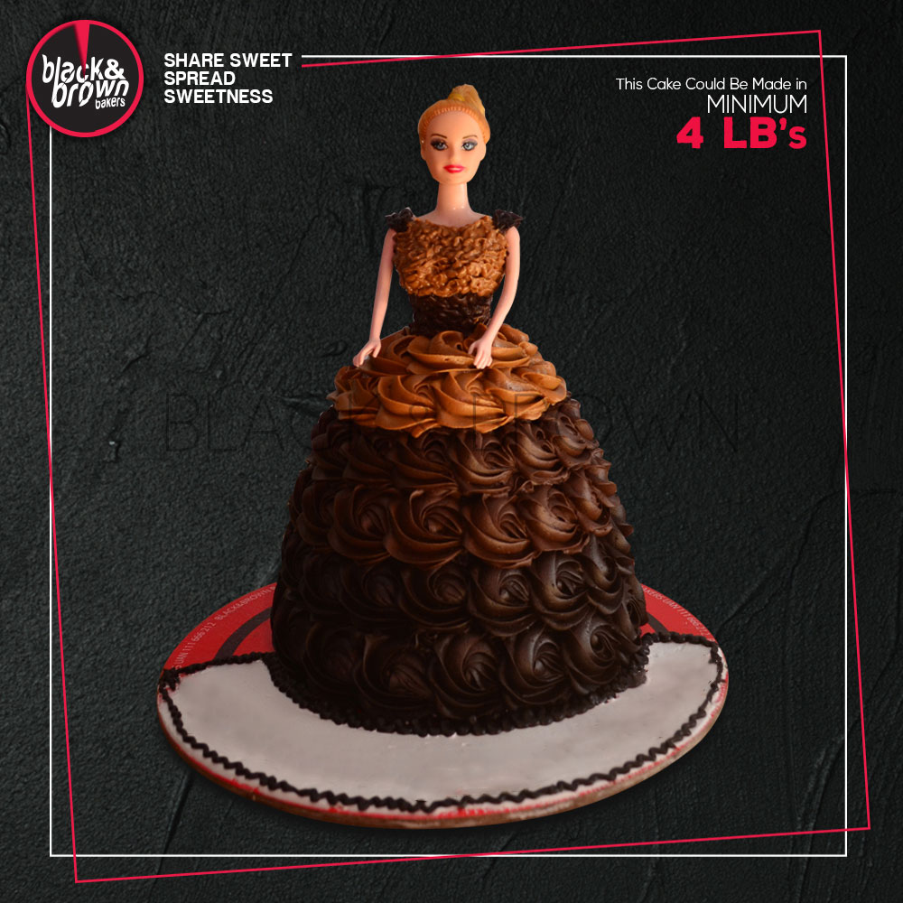 Chocolate Doll Cake | Doll cake, Homemade birthday cakes, Chocolate